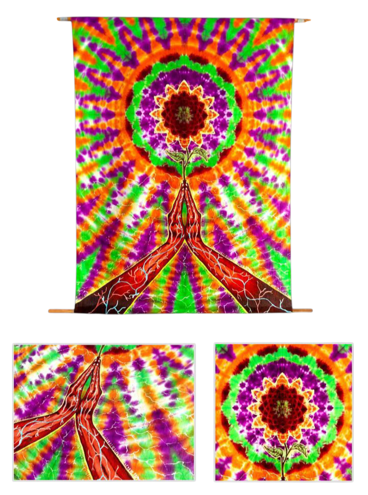 ROOTED RESOLVE | VARNA SVATANTRA | BATIK × TIEDYE | WALL ART | 2025